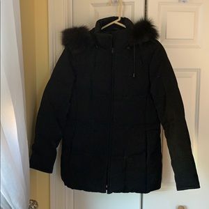 Black Utex Design Down Jacket